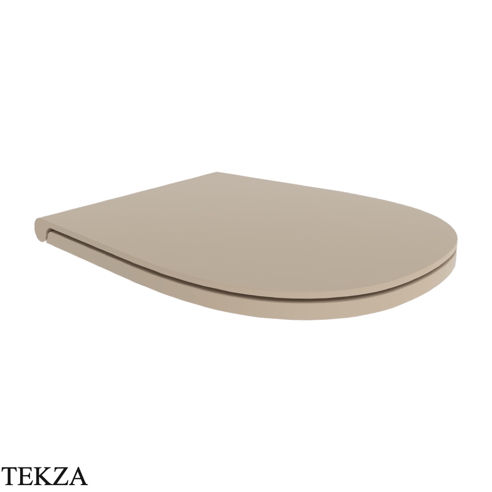 Flaminia IO сиденье с крышкой Slim с микролифтом 38×48 см, бежевый Argilla матовый