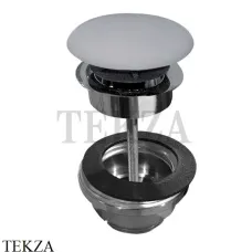 Kerasan Донный клапан click-clack, покрытие керамика 923359, Grigio matt
