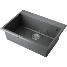 Omoikiri Tedori 68 Кухонная мойка Tetogranit прямоугольная 4993971 платина