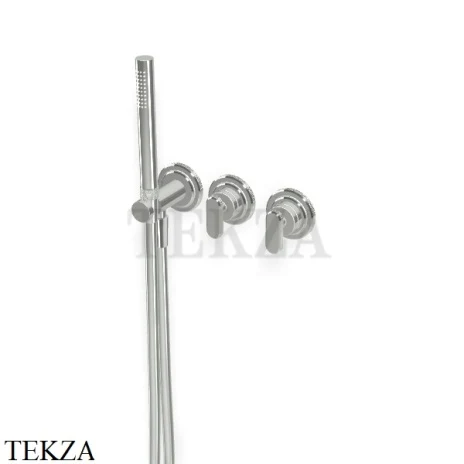 FIMA Carlo Frattini Park Line Смеситель для душа с гарнитуром, внешняя часть F1319WX8CR, хром глянец