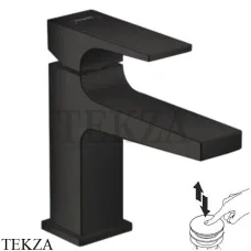 Hansgrohe Metropol Смеситель для раковины 100, с донным клапаном Push-Open 32500670, черный матовый
