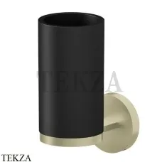 Newform X-Steel 316 Станкан настенный с держателем, композит 73206X.59.098, PVD Brushed pale gold Newform X-Steel 316 Станкан настенный с держателем, композит 73206X.59.098, PVD Brushed pale gold