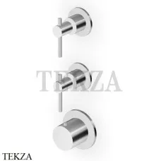 Zucchetti Helm Термостат для душа на 2 потока, внешняя часть ZHL802.X, нержавеющая сталь brushed