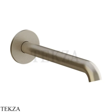 Gessi Origini NEUTRAL Излив для раковины на стену средний 66102-149, Finox Brushed Nickel