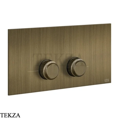 Gessi VENTI20 Клавиша смыва для инсталляции Viega Prevista 54661-713, Antique Brass