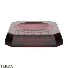 Decor Walther Kristall STS Мыльница настольная хрусталь 0931697, Rich Burgundy