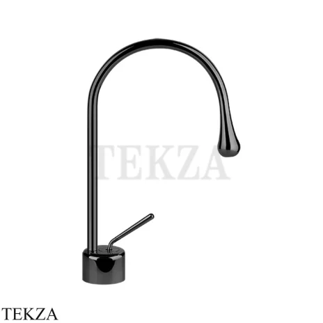 Gessi Goccia Смеситель для раковины, без сливного гарнитура 33601-706, Black Metal PVD