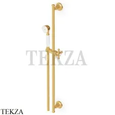 Zucchetti Agora Classic Штанга с ручной лейкой, керамика Z93108.C41, brushed gold