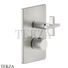 Gessi INCISO SHOWER Термостатический смеситель, 3 потока, внешняя часть 58236-720, Nickel PVD