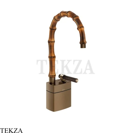 Gessi Jacqueline Смеситель для раковины низкий, без донного клапана 77227-761, бронза Coffee