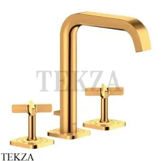 Axor Citterio E Смеситель для раковины настольный, с донным клапаном 36108990, золото глянец