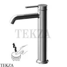 FIMA Carlo Frattini SNAP Смеситель для раковины, с донным клапаном F3111LCN, Black chrome