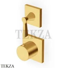 Zucchetti Bellagio Термостат для душа, 2-3 выхода, внешняя часть ZB2806.C41, brushed gold PVD