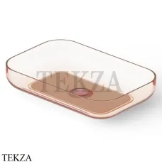 Dea Design Washbasins Раковина настольная 58х38 см Glasstech DD9103 580 R9, Brown Copper R9
