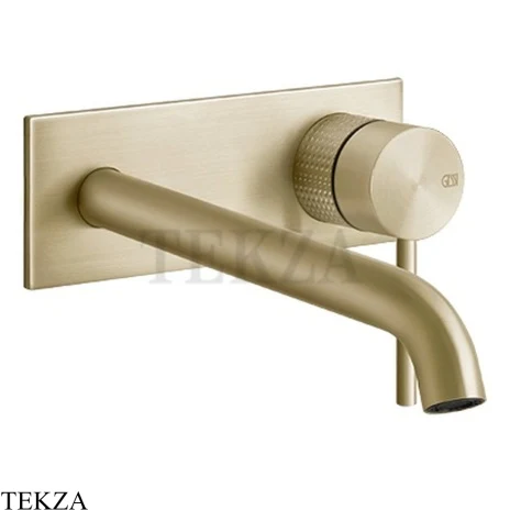 Gessi 316 CESELLO Смеситель для раковины длинный, внешняя часть 54490-727, Brushed Brass PVD
