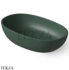 Dea Design Washbasins Раковина настольная овальная Solid Surface DD9078 600 11, Dark Green №11