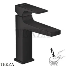 Hansgrohe Metropol Смеситель для раковины 110, с донным клапаном Push-Open 32507670, черный матовый