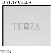 Villeroy & Boch SUBWAY INFINITY Душевой поддон из керамики, в угол слева 6228F401, белый глянец