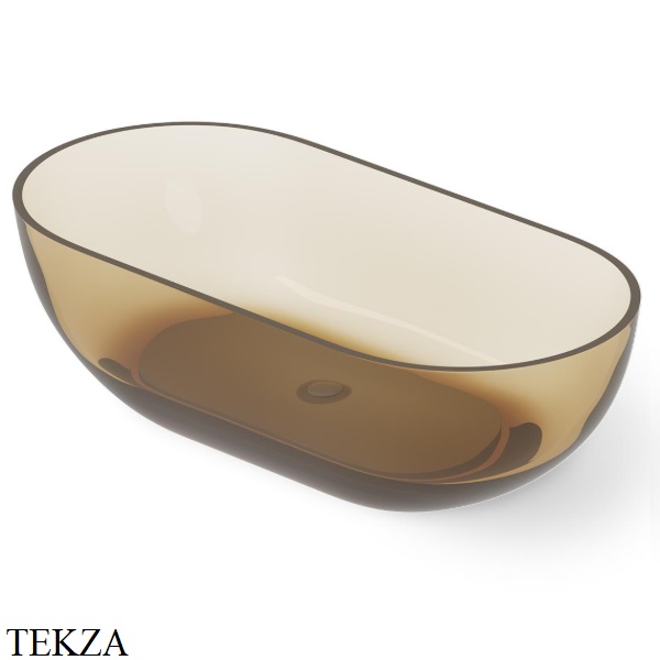 Dea Design Shadow Ванна отдельностоящая овальная 165x82 Glasstech DD8619 1650 R6, Classic Green R6