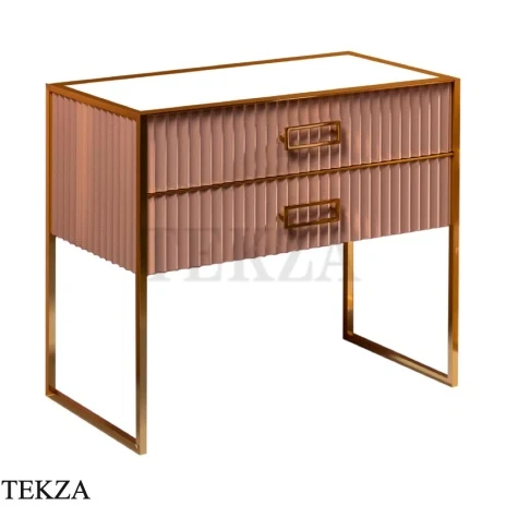 ARMADI ART MONACO Тумба под раковину 100 см 866-100-CPG, CAPPUCINO (капучино), золото