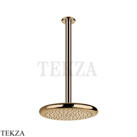 Gessi Goccia Верхний душ с потолочным кронштейном под размер 33768-735, Warm Bronze PVD