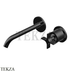 Ritmonio Diametro35 Cross Смеситель для раковины 193, внешняя часть PR53AL202 C04, черный матовый