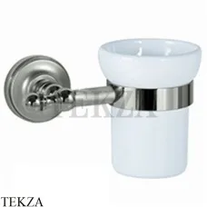 Migliore Mirella Стакан настенный, керамика 27671, держатель 28150 хром глянец