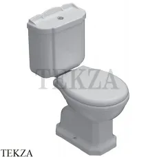 Globo Paestum Унитаз компакт выпуск в стену PA004BI, сиденье с микролифтом, белый глянец