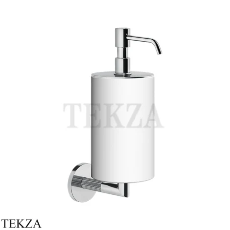 Gessi INGRANAGGIO Дозатор для жидкого мыла настенный белый 63813-031, хром глянец