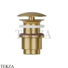 Newform Донный клапан для раковины 25-45 со свободным сливом 227.59.097, PVD Brushed Gold