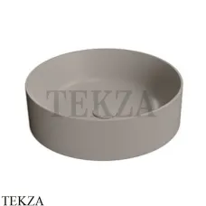 GSI Kube X Раковина накладная круглая 45, без перелива 942705, Tortora