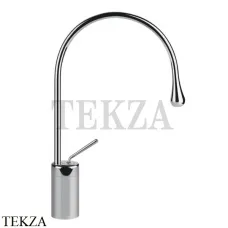 Gessi Goccia Смеситель для раковины высокий, без сливного гарнитура 33605-031, хром глянец