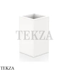 Decor Walther BROWNIE KOE Стакан настольный 0937450, белый матовый, кожа