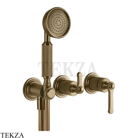 Gessi VENTI20 Смеситель для душа, с гарнитуром внешняя часть 65036-791, Deep Bronze Br. PVD