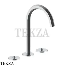 Fantini Venezia Смеситель для раковины (ручки отдельно), с донным клапаном 2902N404S, хром глянец