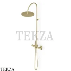 Zucchetti Helm Душевая колонна с термостатом ZHE758.XP31, brushed british gold PVD