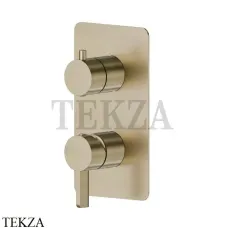 Newform Blink Chic Смеситель для душа 2 потока, внешняя часть 71076E.59.098, PVD Br. Pale Gold Newform Blink Chic Смеситель для душа 2 потока, внешняя часть 71076E.59.098, PVD Br. Pale Gold
