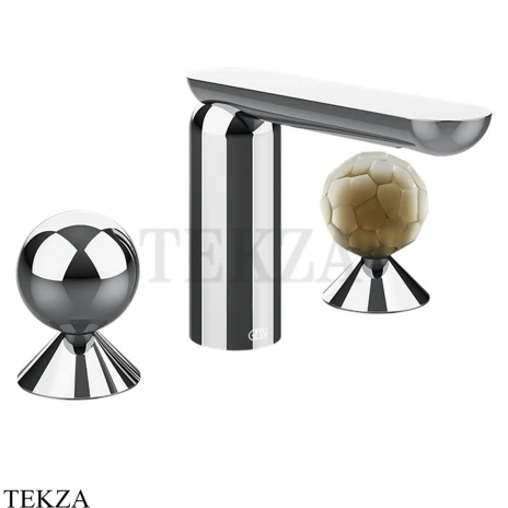 Gessi Perle Смеситель для раковины на 3 отв., без гарнитура 74045-031, хром глянец