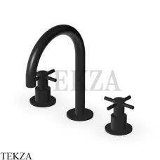 Zucchetti Helm Смеситель для раковины, без донного клапана ZHM515.XP81, brushed total black PVD