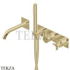 Ritmonio Diametro35 Cross Смеситель для ванны, внешняя часть PR53EC101 F37, Frosted Champagne