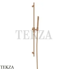 Gessi Habito UNITO Штанга в комплекте с душевой лейкой и шлангом 70045-735, Warm Bronze