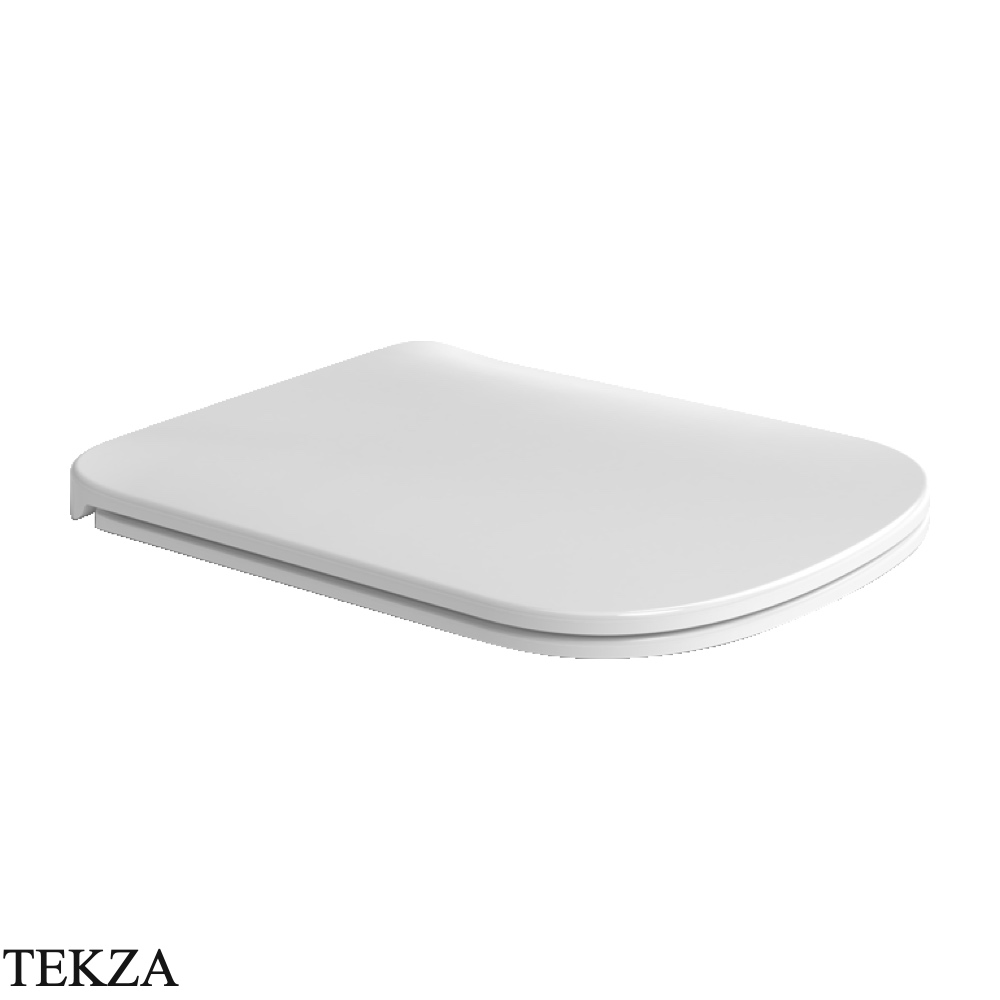Flaminia Play сиденье с крышкой Slim с микролифтом 36×44,5×4,2 см, белый глянец