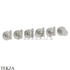 Gessi INCISO SHOWER Термостатический смеситель, 5 потоков, внешняя часть 58340-149, Finox Brushed Nickel