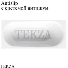 BETTE BetteComodo Ванна прямоугольная, сталь 1252-000 AS, антишум, антислип Sense, белый глянец