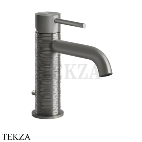 Gessi 316 TRAME Смеситель для раковины, с донным клапаном 54301-239, Steel Brushed
