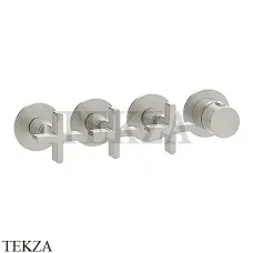 Gessi INCISO SHOWER Термостатический смеситель, 3 потока, внешняя часть 58436-720, Nickel PVD