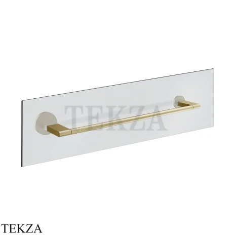 Gessi Origini Полотенцедержатель для крепления на стекло, 45 см 66513-727, Brushed Brass PVD