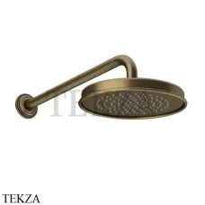Gessi VENTI20 Верхний душ 200 с настенным креплением 65148-713, Antique Brass Gessi VENTI20 Верхний душ 200 с настенным креплением 65148-713, Antique Brass