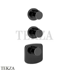 Gessi Ingranaggio-Anello Термостат для душа, 2 потока, внешняя часть 43234-706, Black Metal