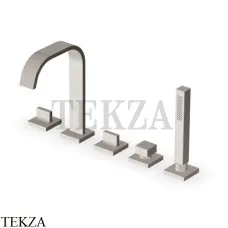 Zucchetti Aguablu Смеситель для ванны, на 2 позиции ZA5475.C3, brushed nickel